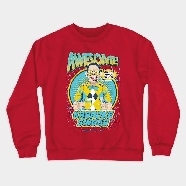 Karaoke Singer! Crewneck Sweatshirt by Dark Planet Tees